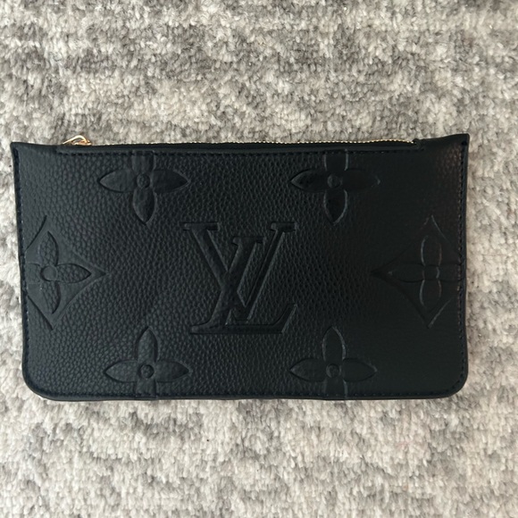 Louis Vuitton Embossed Black Wristlet - Picture 1 of 3